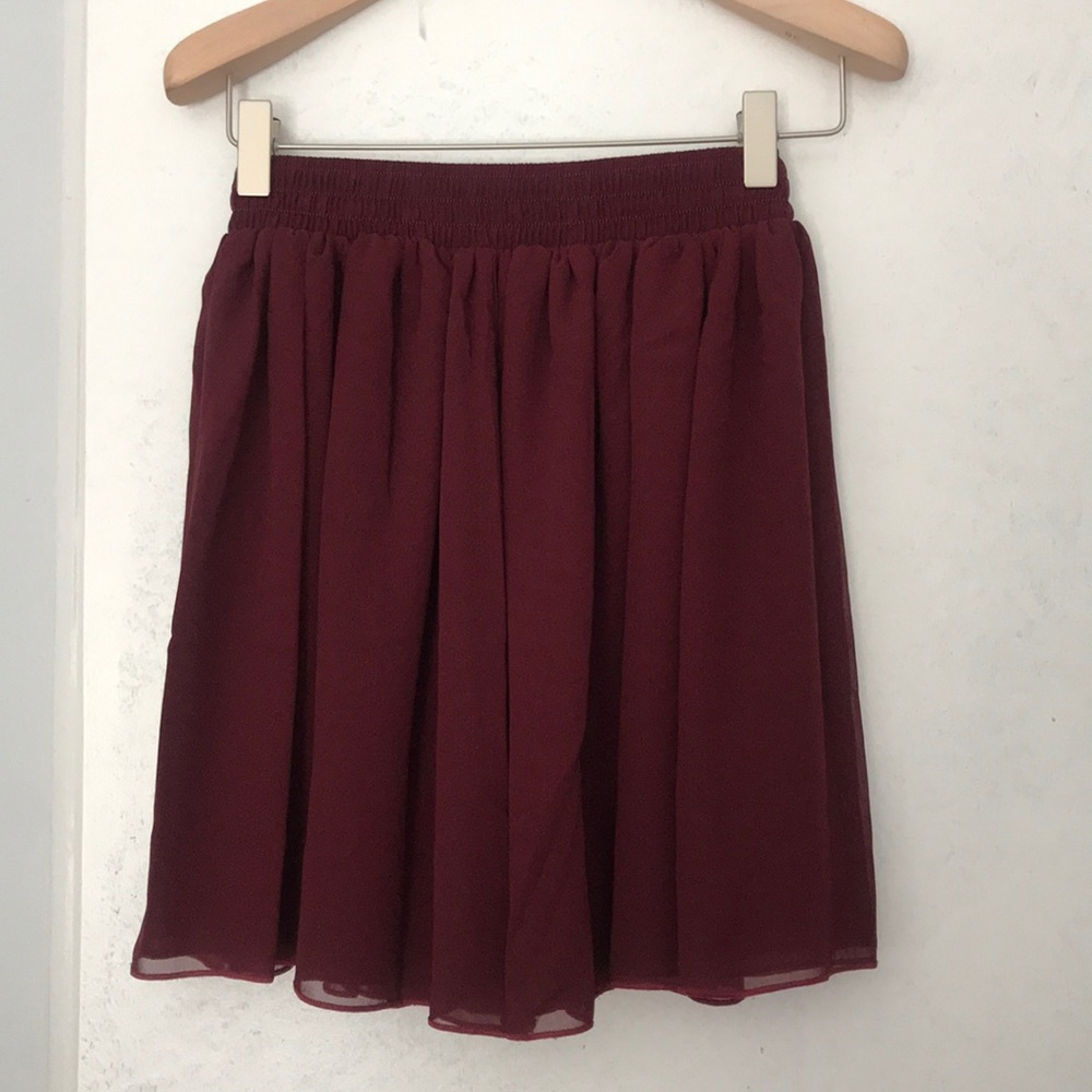 American Apparel Chiffon Miniskirt